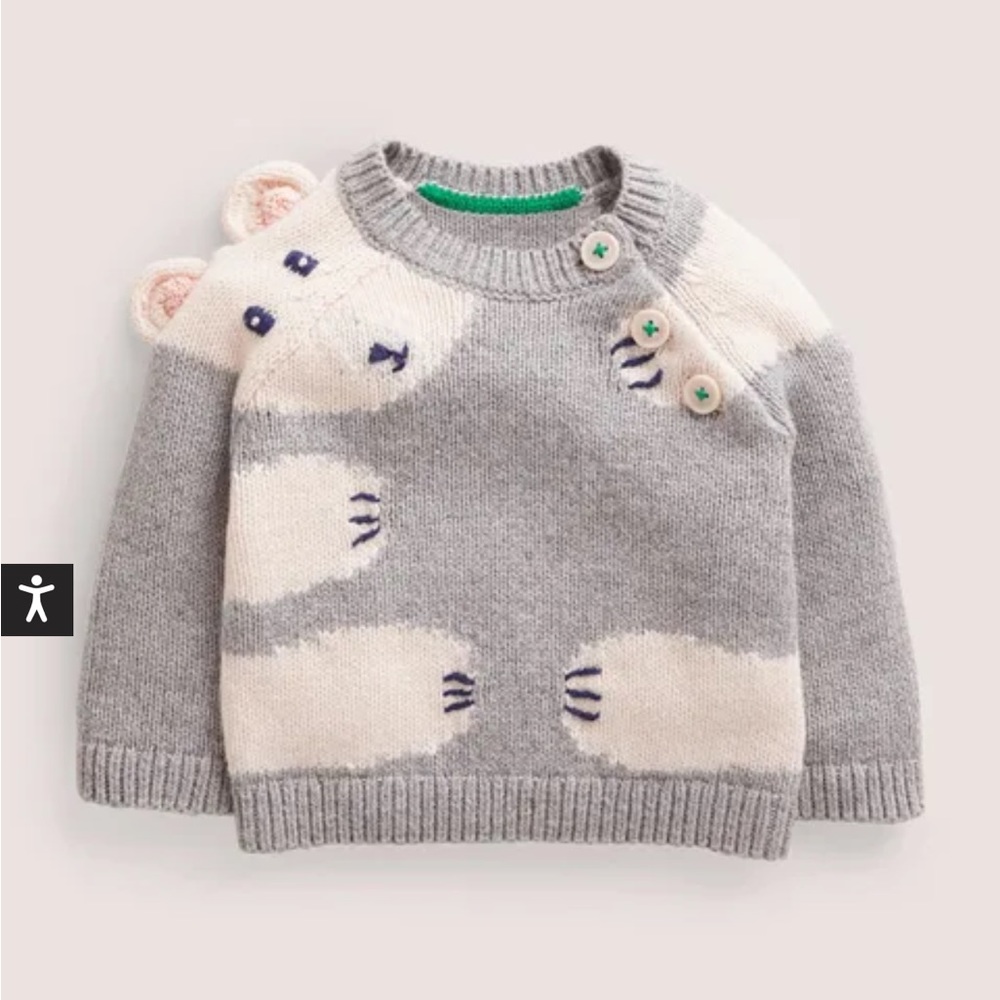 NWT Mini Boden Animal Fun Jumper